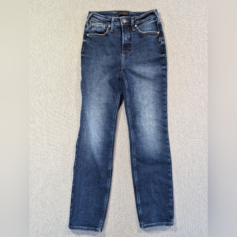 Silver Jeans Infinite Fit Straight Women's Small Length 29 Blue
